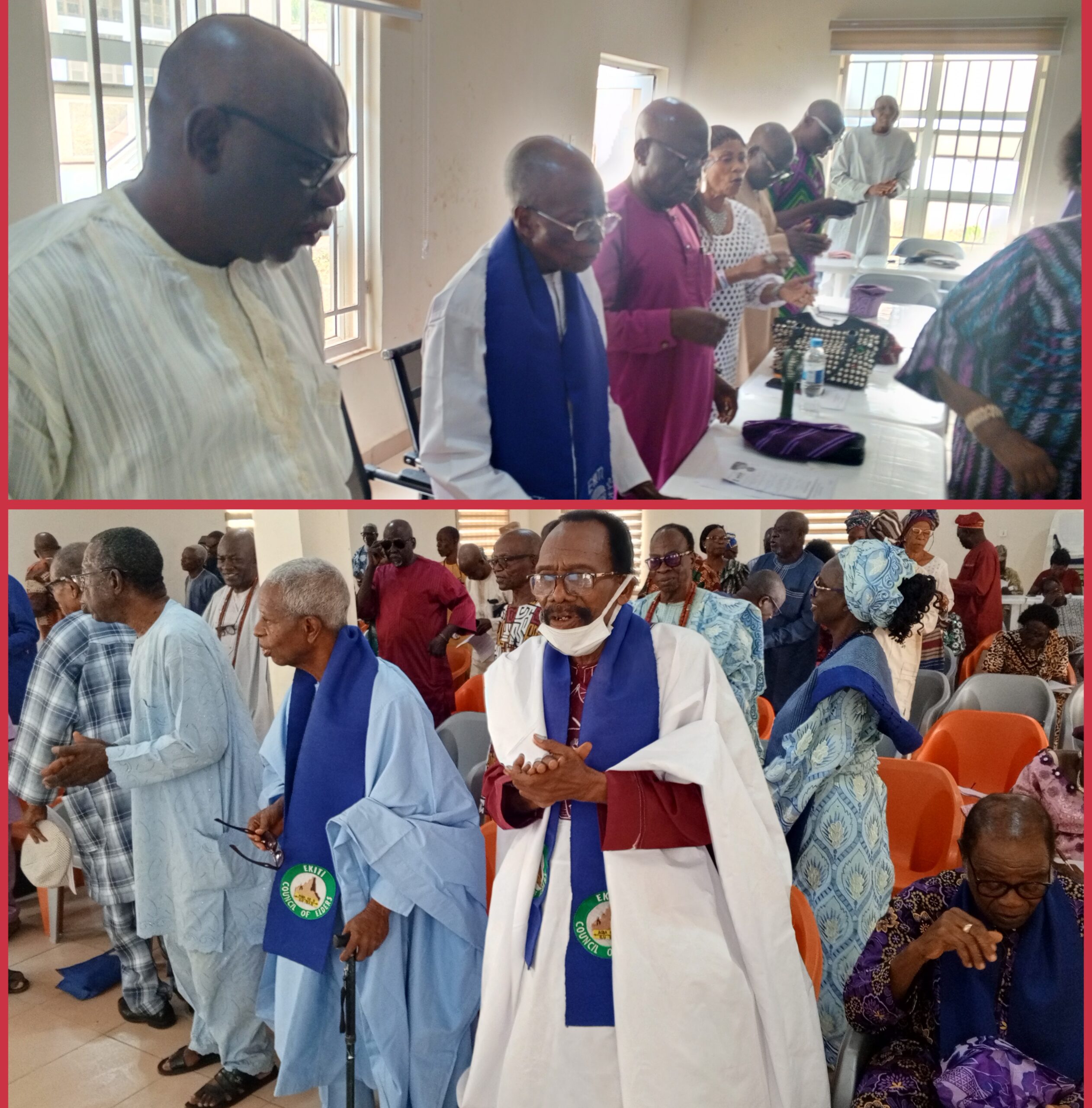 (PHOTOS) 2025: Ekiti elders offer prayers for Nigeria, hail Tinubu, Oyebanji